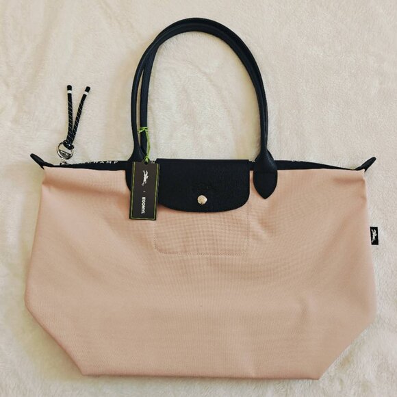 New Longchamp Le Pliage Energy L Tote Bag Beige Light Pink - Picture 7 of 11